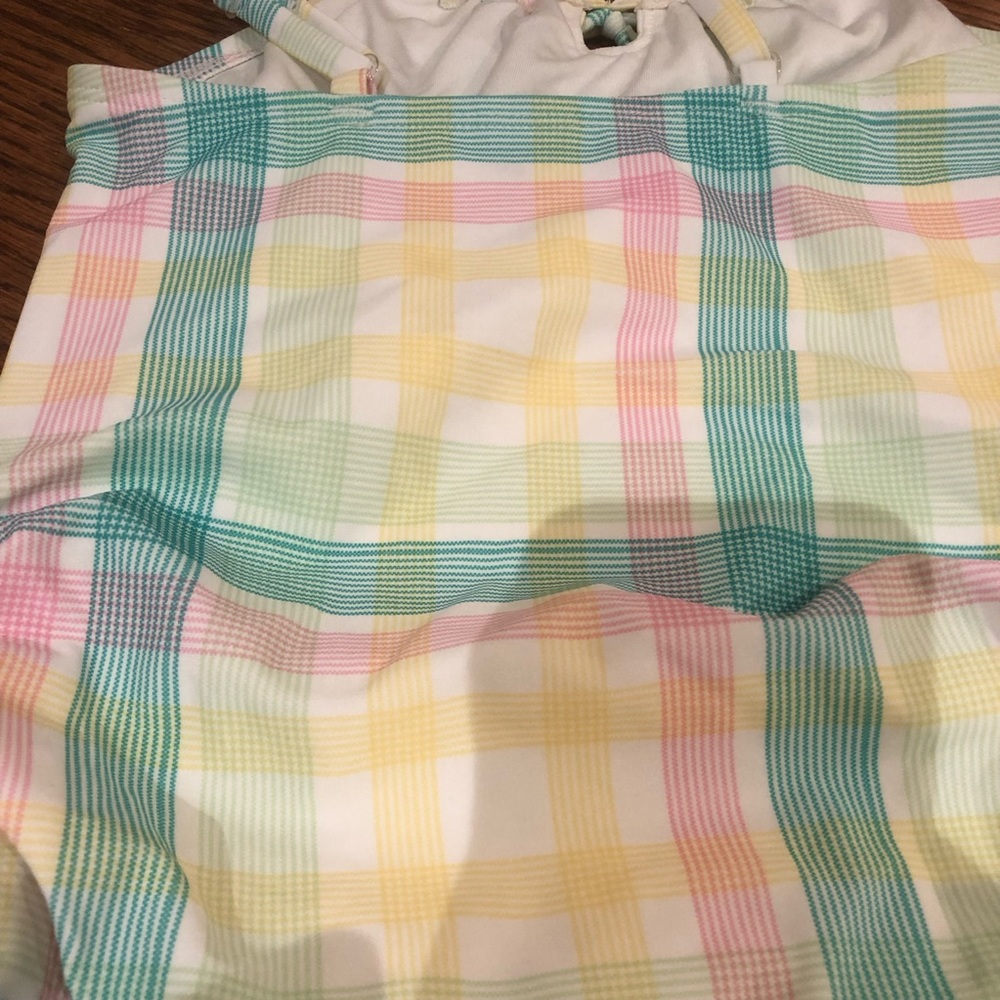 NWOT Old Navy Plaid Swimsuit 6-7 Years - Picture 7 of 9